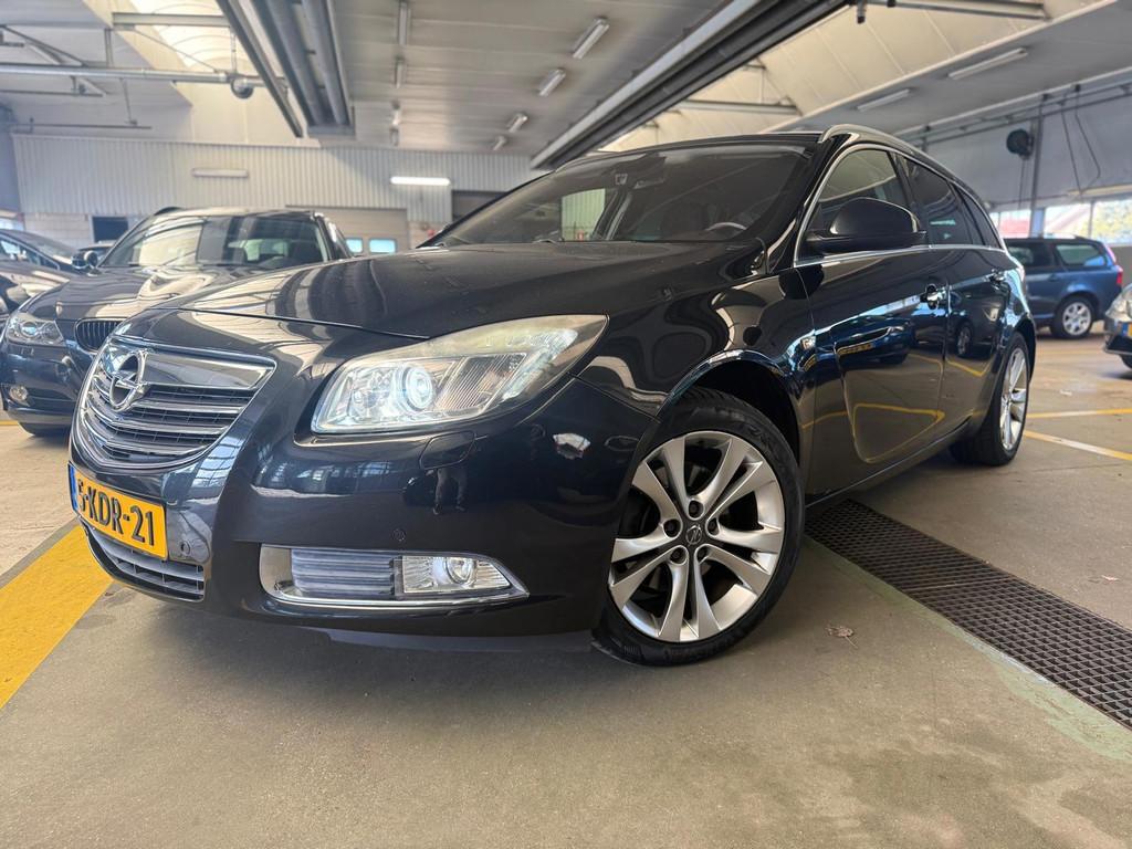 Opel Insignia Sports Tourer 2.0 CDTI Cosmo | Automaat | LMV, Auto's, Euro 5, 4 cilinders, Leder en Stof, Zwart