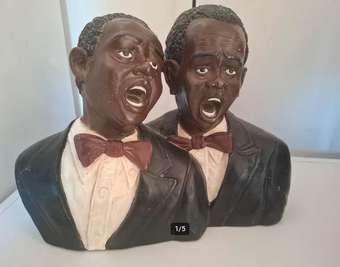 Beeld jazzmuzikanten, buste te koop!, Ophalen, Gebruikt, Mens