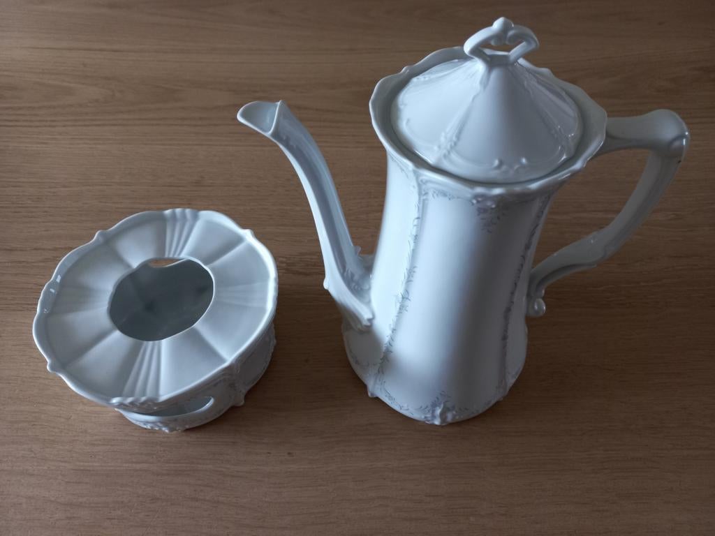 TIRSCHENREUTH Baronesse Nicole, koffiepot + rechaud, ZGAN!!!, Antiek en Kunst, Antiek | Servies los, Ophalen of Verzenden