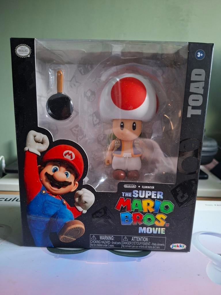 Super Mario Bros movie Toad Action figure, Ophalen of Verzenden, Zo goed als nieuw