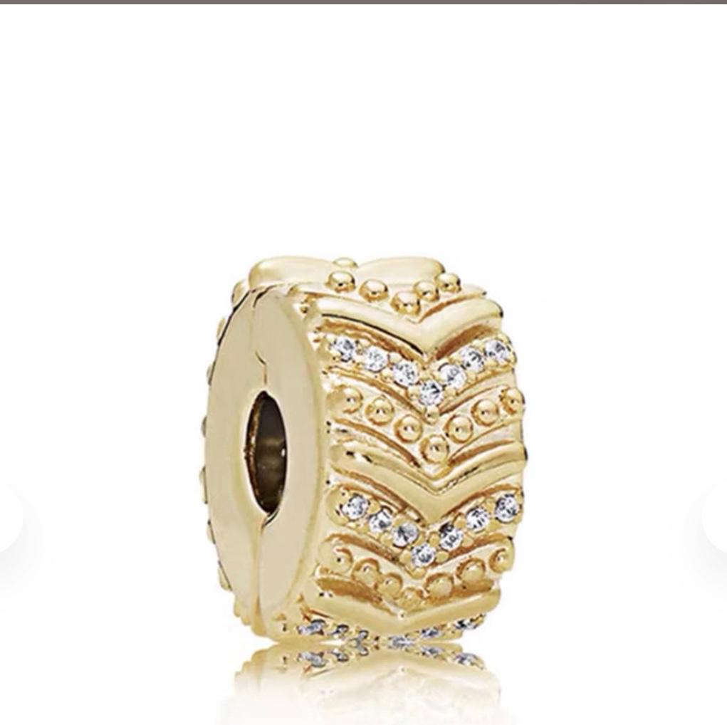 Original Pandora Shine "Exotic Zigzag" Charm - S925 ALE, Sieraden, Tassen en Uiterlijk, Bedels, Ophalen, Zo goed als nieuw, Zilver