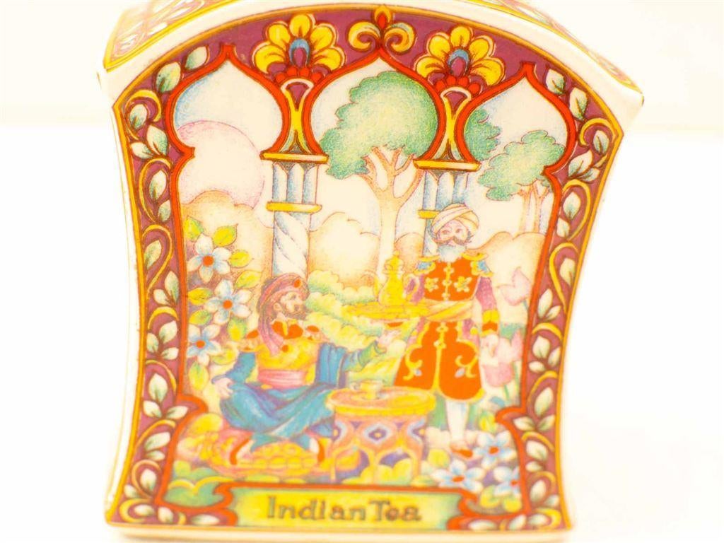 porseleinen Sadler thee bus van Douwe Egberts 33964, Gebruikt, Ophalen of Verzenden, Bord(en), Wedgwood