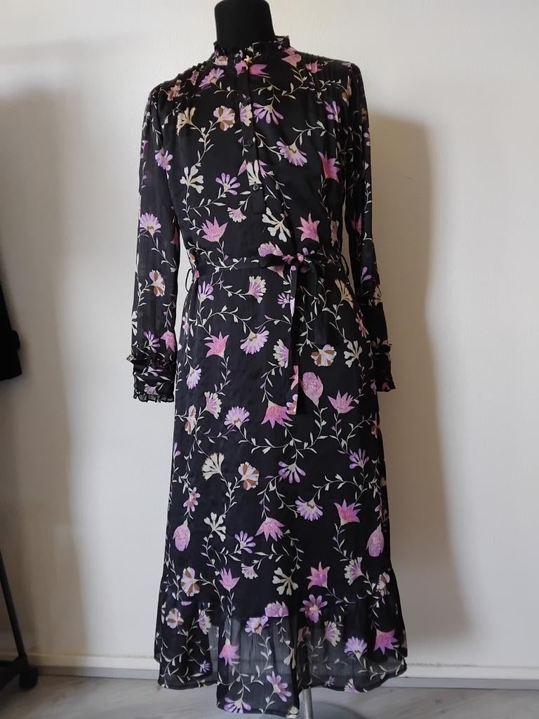 Zwarte Marina maxi dress Fabienne Chapot maat 38, Maat 38/40 (M), Zwart, Ophalen of Verzenden, Zo goed als nieuw