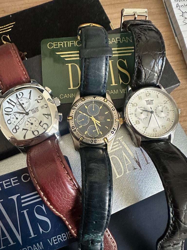 Davis horloges, Ophalen of Verzenden, Gebruikt, Zwart, Android