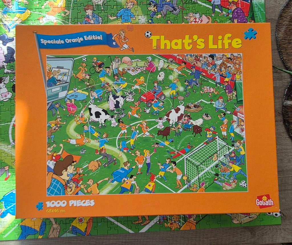 Thats life, special oranje edition., Ophalen of Verzenden, 500 t/m 1500 stukjes, Gebruikt, Legpuzzel