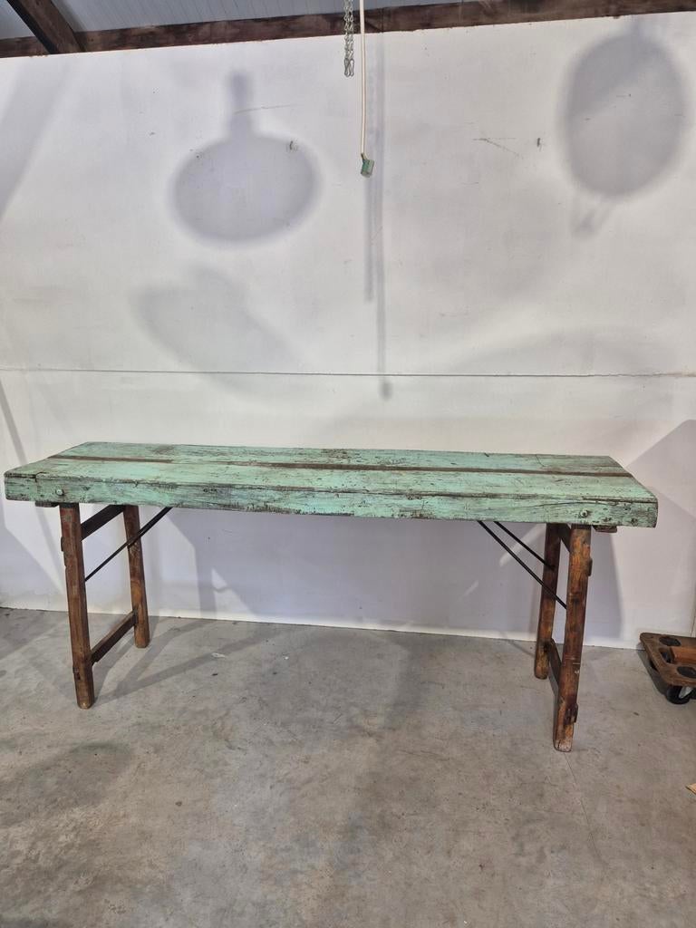 Opklaptafel vintage look, Ophalen