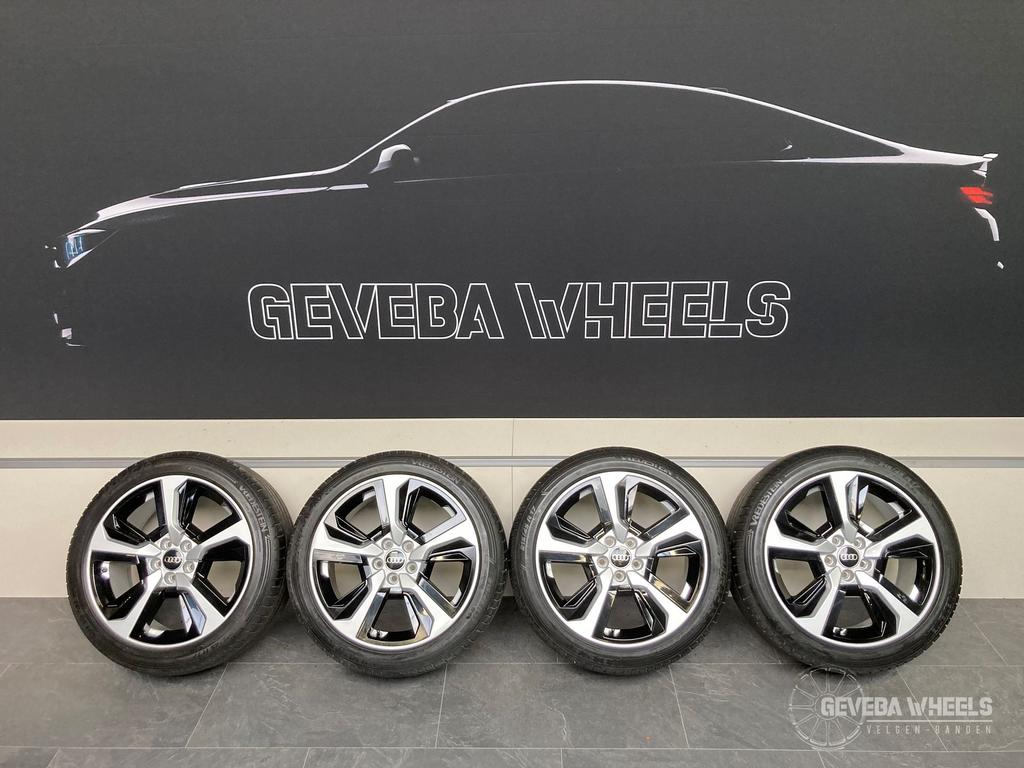 17” originele Audi A1 GB velgen + banden 5x100 215/45/17 82A, -, -, Banden en Velgen, 17 inch