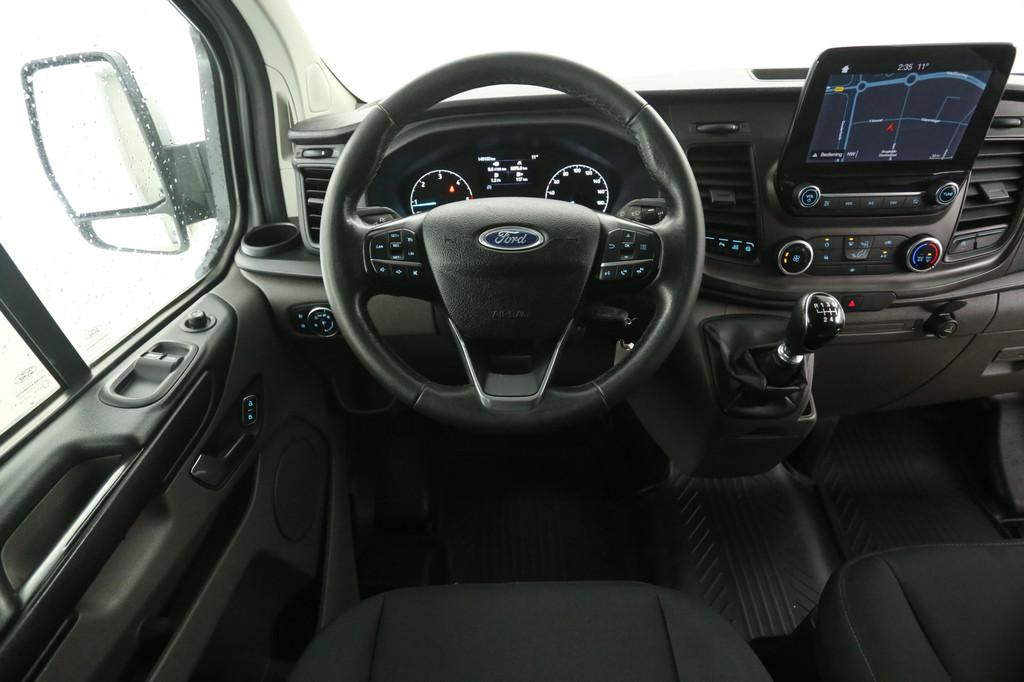 Ford Transit Custom 2.0 TDCI | MARGE | DC | 6-Zits | Airco |, Auto's, Bestelauto's, Voorwielaandrijving, Stof, Euro 6, 4 cilinders