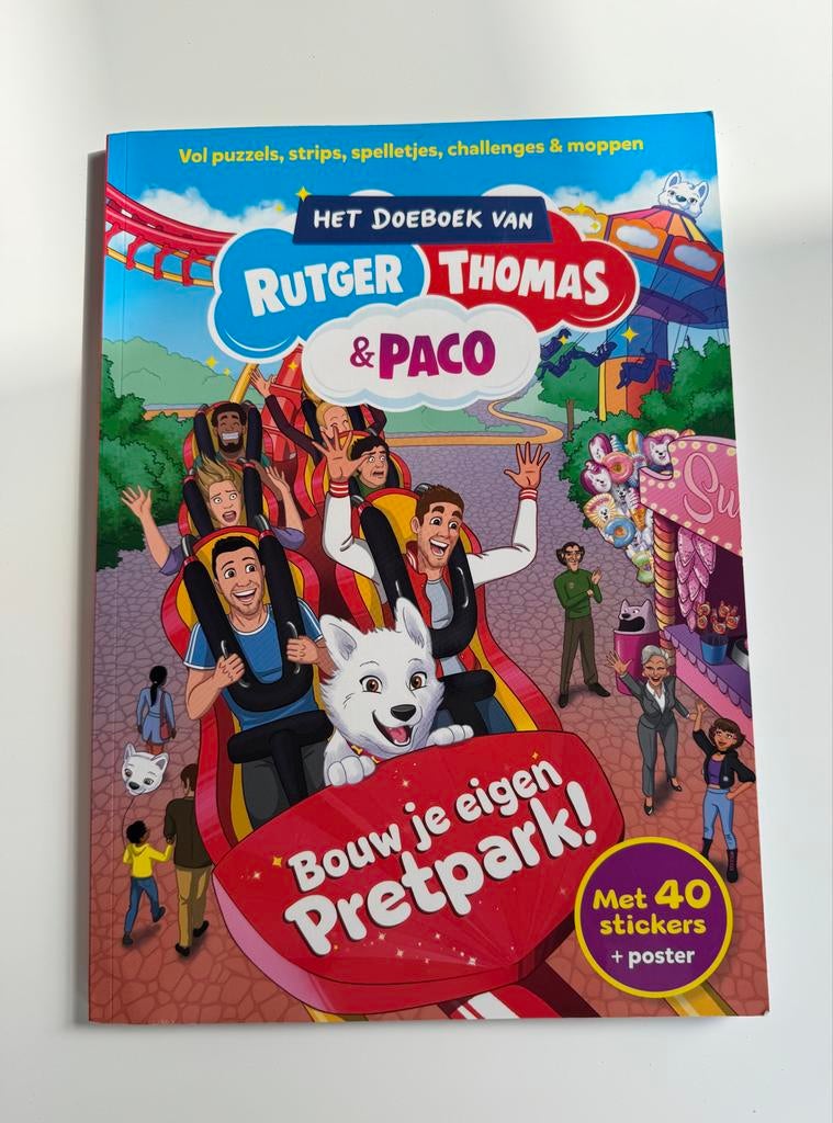 Het Doeboek van Rutger Thomas & Paco - Bouw je eigen Pretpar, Ophalen of Verzenden, Nieuw, Non-fictie