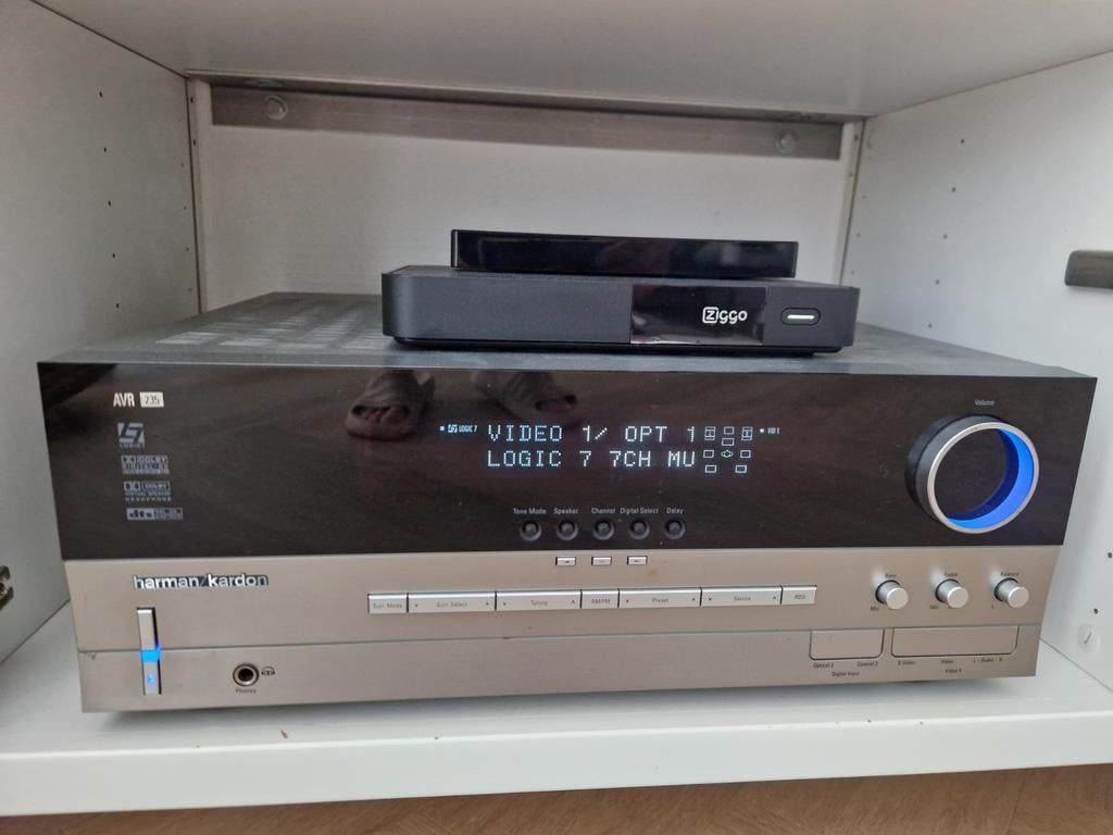 Mooie Harman kardon receiver met klipsch boxen!, Audio, Tv en Foto, Versterkers en Receivers, Ophalen of Verzenden, Zo goed als nieuw