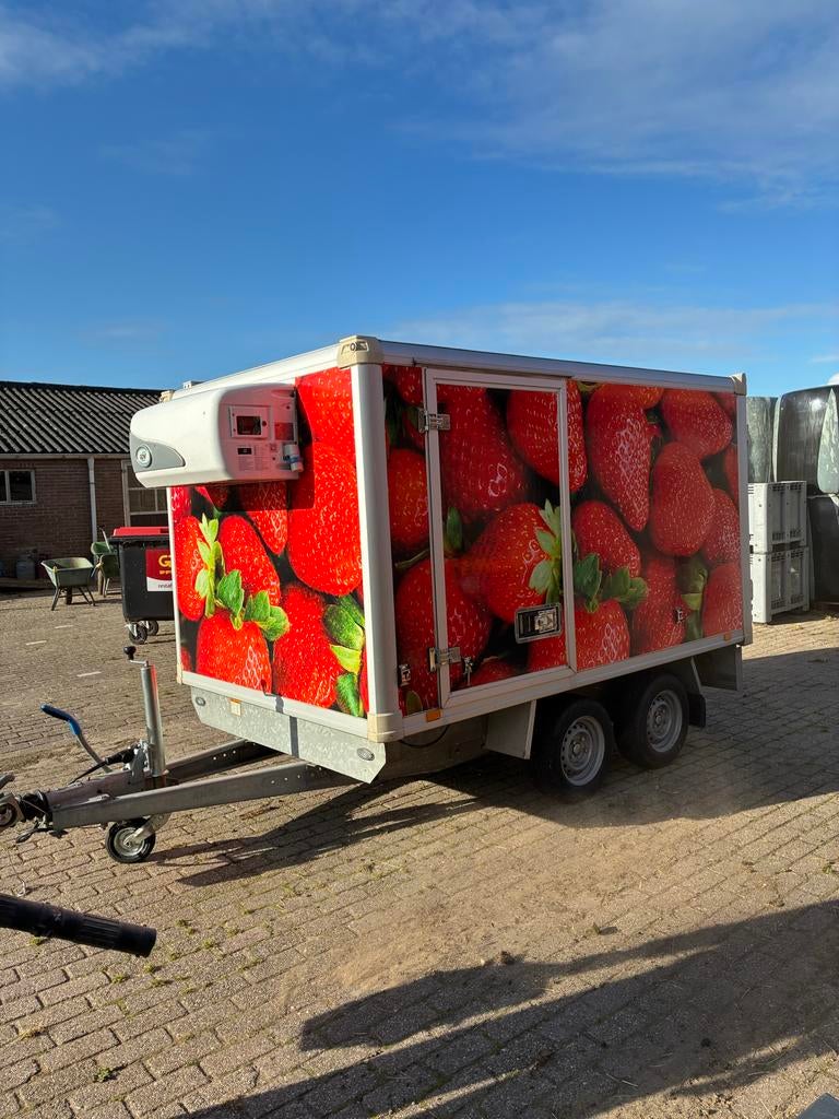 Aanhangwagen met koeling, Ophalen, Gebruikt