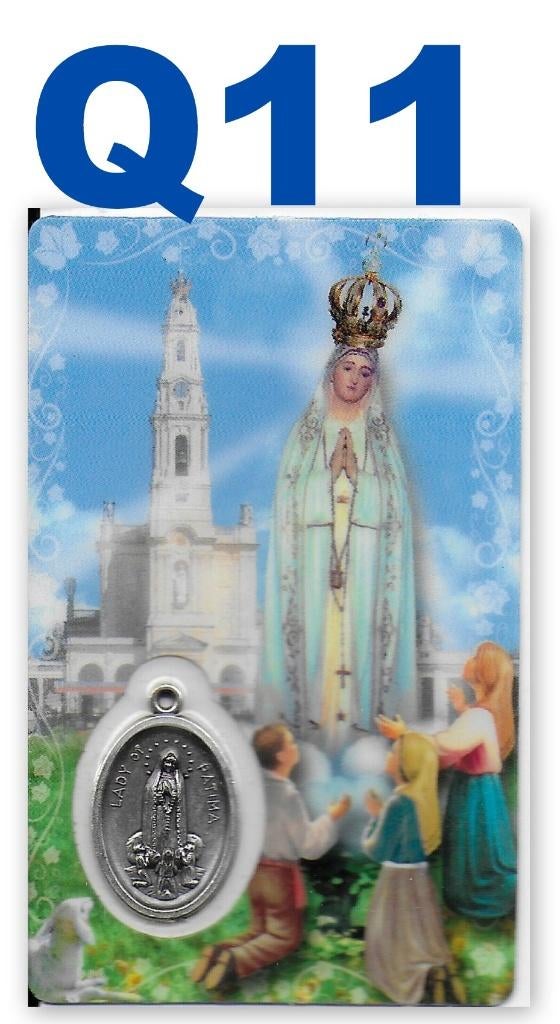 Q11Prentje met medaille Notre Dame de Fatima, Ophalen of Verzenden, Zo goed als nieuw
