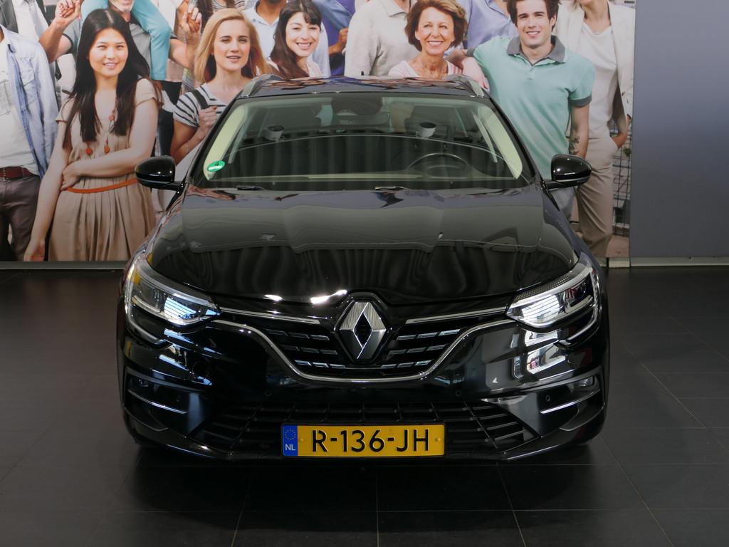 Renault Mégane Estate 1.3 TCe Intens - Dealer onderhouden!, 4 cilinders, Leder en Stof, Zwart, Handgeschakeld