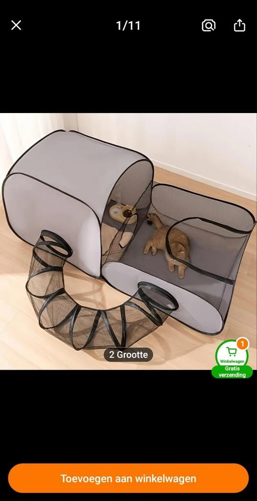 Katten bench / speeltent, Ophalen of Verzenden, Nieuw