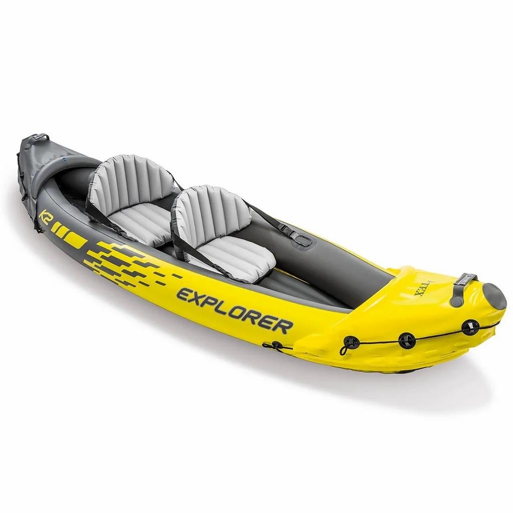Intex Explorer K2 Opblaasbare Kano - 2 Persoons, Watersport en Boten, Kano's, Opblaasbaar, Kajak, Twee personen, Ophalen of Verzenden