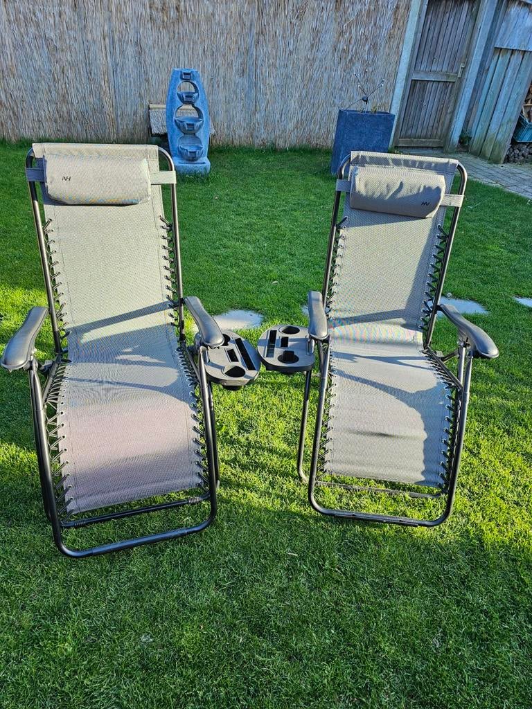 4x Human Nature Relaxstoelen - Comfortabel en Verstelbaar, Ophalen, Gebruikt, Campingstoel