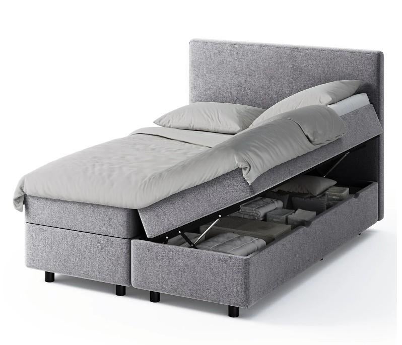 Boxspring bed 140x200 met opbergruimte, Ophalen, Gebruikt, Tweepersoons, 140 cm