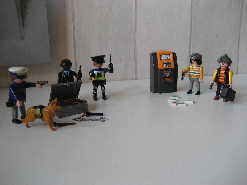 playmobil politie arrestatie bij pinautomaat, Ophalen of Verzenden, Zo goed als nieuw