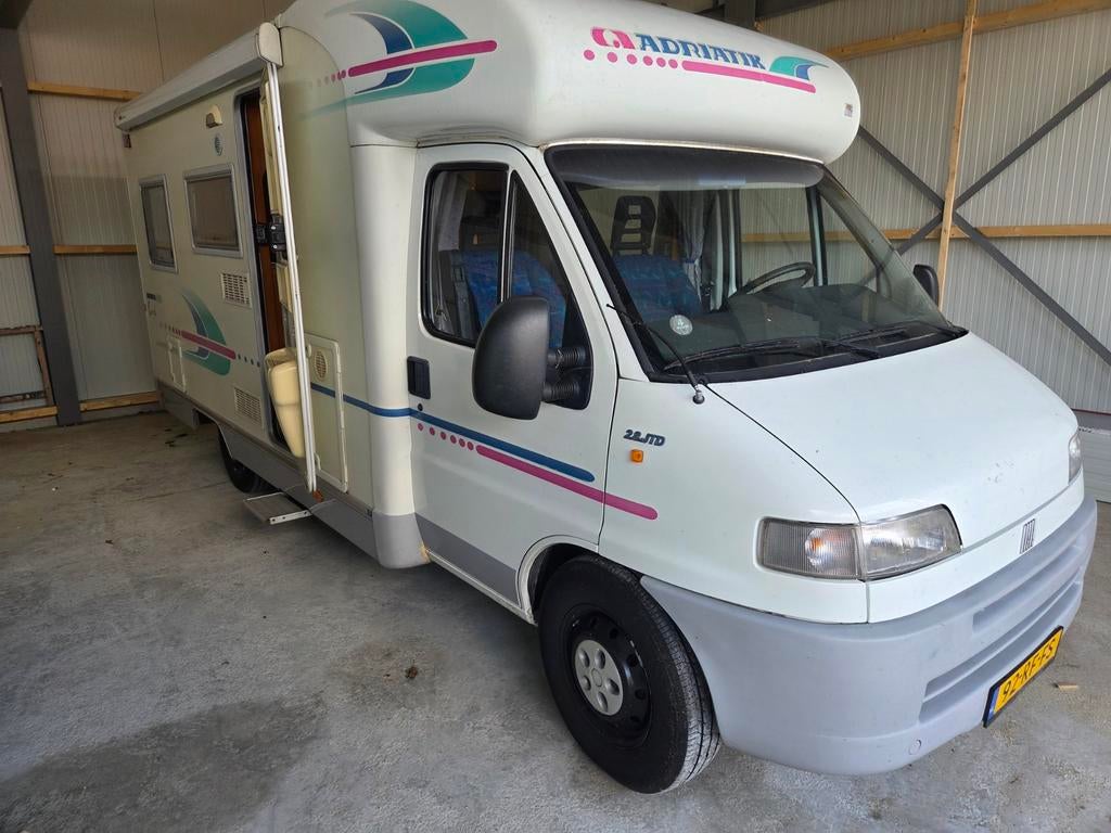 Adriatik 590 DS , Fiat Ducato 2.8jtd , bj 2002 ,nw.apk,airco, Koelkast, Ringverwarming, Fiat, Achteruitrijcamera