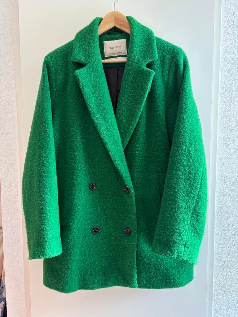 Sissy Boy Jas Maat M Groen - Wol & Alpaca Blend, Ophalen of Verzenden, Zo goed als nieuw, Maat 38/40 (M), Groen