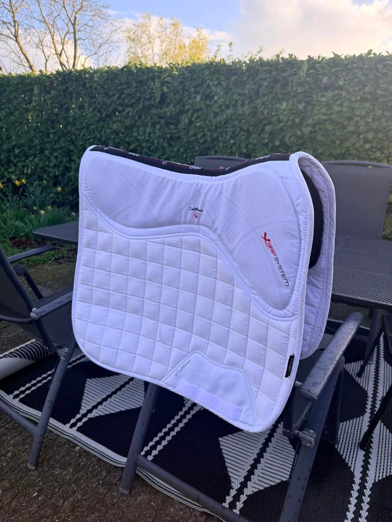 Lemieux TWINgrip dressuurdekje full wit, Dieren en Toebehoren, Paarden en Pony's | Dekens en Dekjes, Zo goed als nieuw, Ophalen of Verzenden
