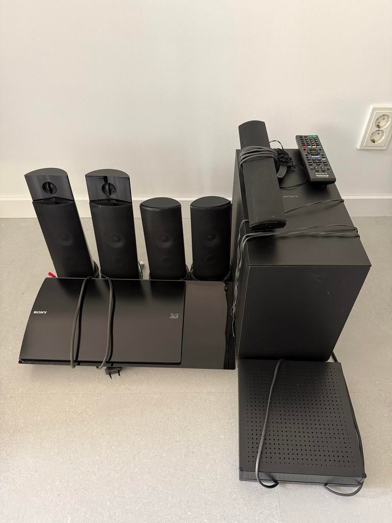 Complete Sony home cinema set, Ophalen, Gebruikt, Blu-ray-speler, 70 watt of meer