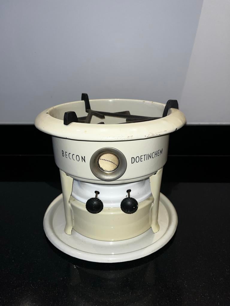 Vintage Beccon Petroleumstel Doetinchem - Emaille Compleet, Ophalen