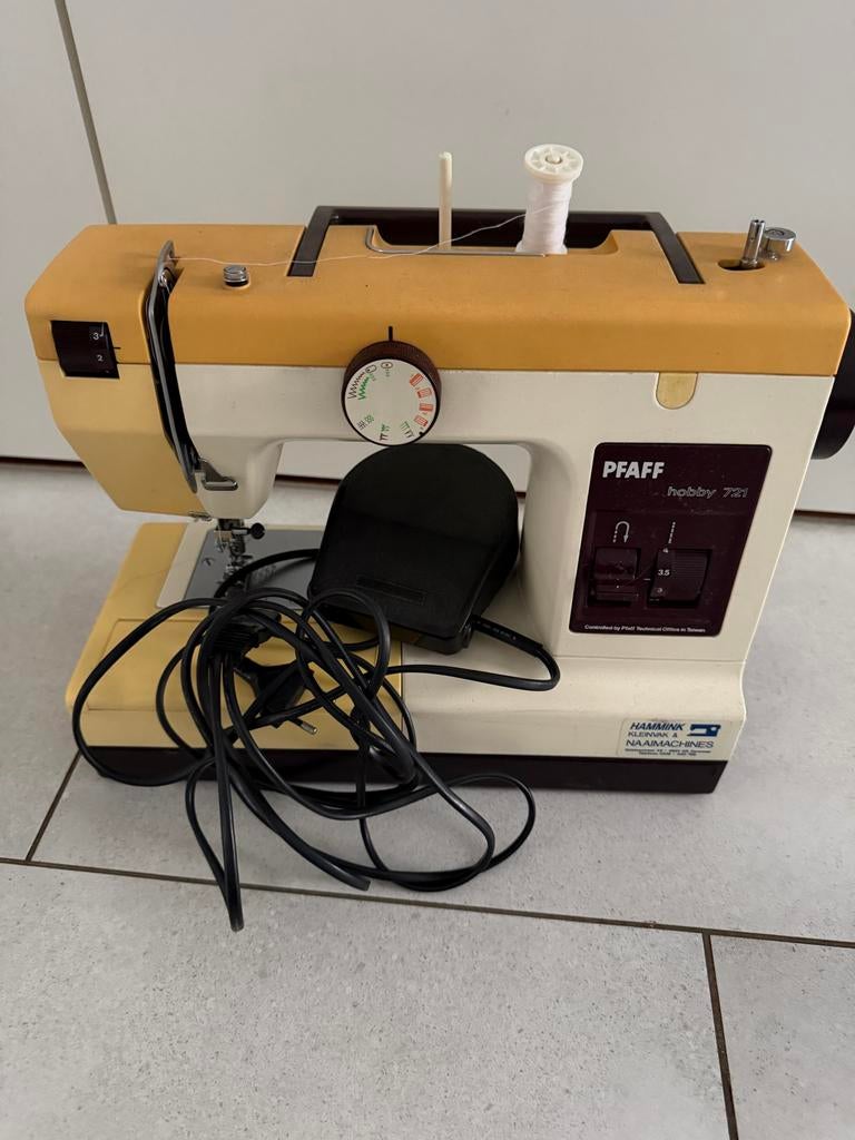 Pfaff Hobby 721 Naaimachine - Vintage en Functioneel, Hobby en Vrije tijd, Naaimachines en Toebehoren, Ophalen of Verzenden, Gebruikt