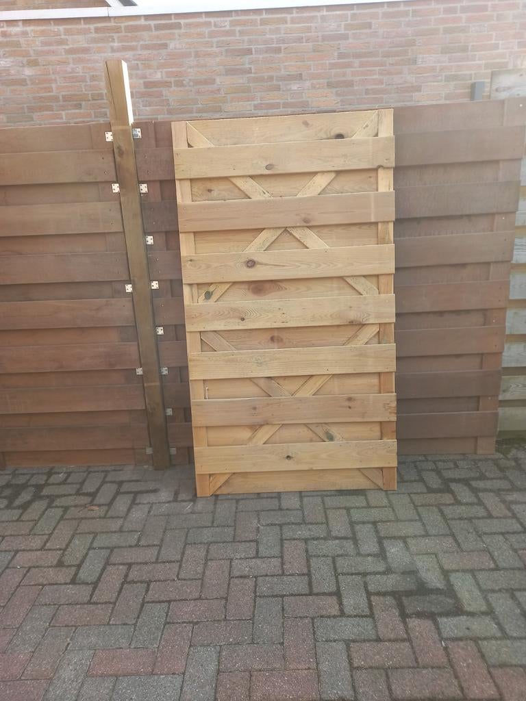 Schutting poort, nieuw., Tuin en Terras, Schuttingen, Ophalen, 1 tot 2 meter, Minder dan 3 meter, Nieuw