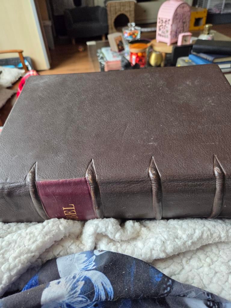 Antieke Bijbel - Het Oude en Nieuwe Testament (18e/19e eeuw), Antiek en Kunst, Antiek | Boeken en Bijbels, Ophalen of Verzenden