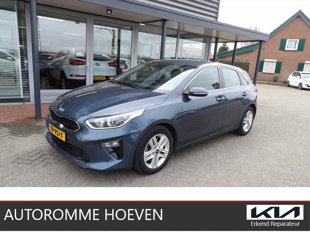 KIA Ceed 1.0 Turbo 120pk DynamicLine Org. Ned., Stof, Gebruikt, Blauw, 1197 kg