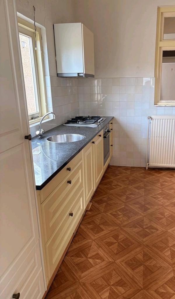 Complete keuken incl apparatuur, Ophalen, Gebruikt, Wit, Graniet of Steen