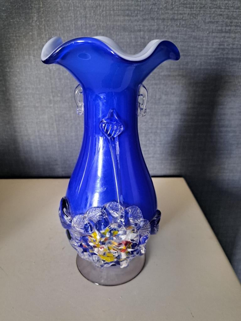 Art glas murano italy vaas, Antiek en Kunst, Antiek | Glas en Kristal, Ophalen of Verzenden