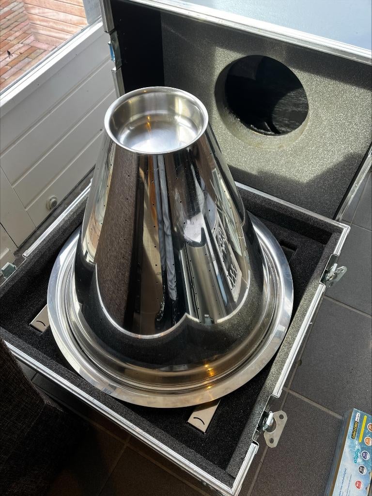 WMF Proff. RVS horeca amuse kegel inclusief flightcase, Ophalen, Overige materialen, Gebruikt, Overige typen