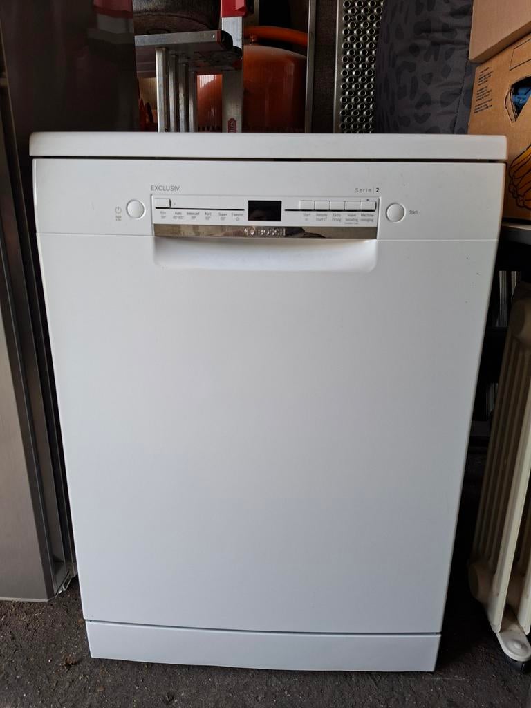 Bosch Serie 2 Exclusiv Vaatwasser - Wit, Vrijstaand, Ophalen