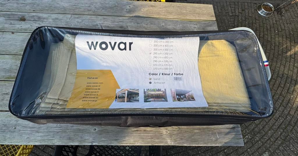 Wovar harmonicadoek 290 x 300 cm, sand, NIEUW, Ophalen of Verzenden, Nieuw