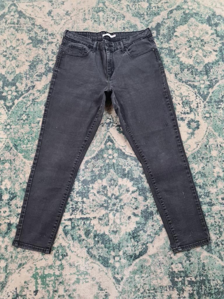 Levi's 711 skinny W33 L30 Dames Mid-rise Tulsi3330 Zwart, Zwart, Ophalen of Verzenden, Zo goed als nieuw, W30 - W32 (confectie 38/40)