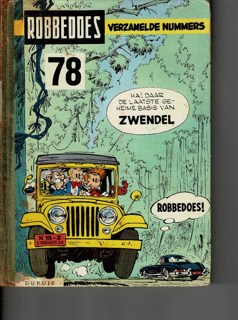 Robbedoes verzamelalbum nr 78 1960 goede staat, Gelezen, Verzenden, Eén stripboek, Diverse tekenaars en schrijvers