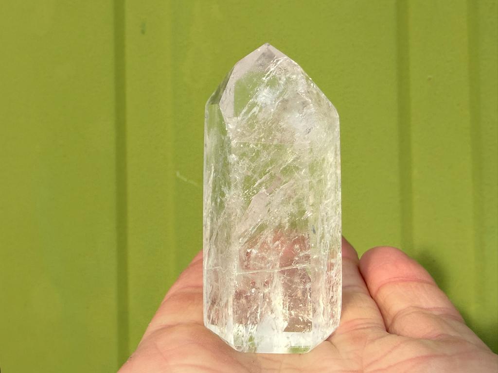 Bergkristal obelisk punt mineralen uit Madagaskar, Ophalen of Verzenden, Mineraal