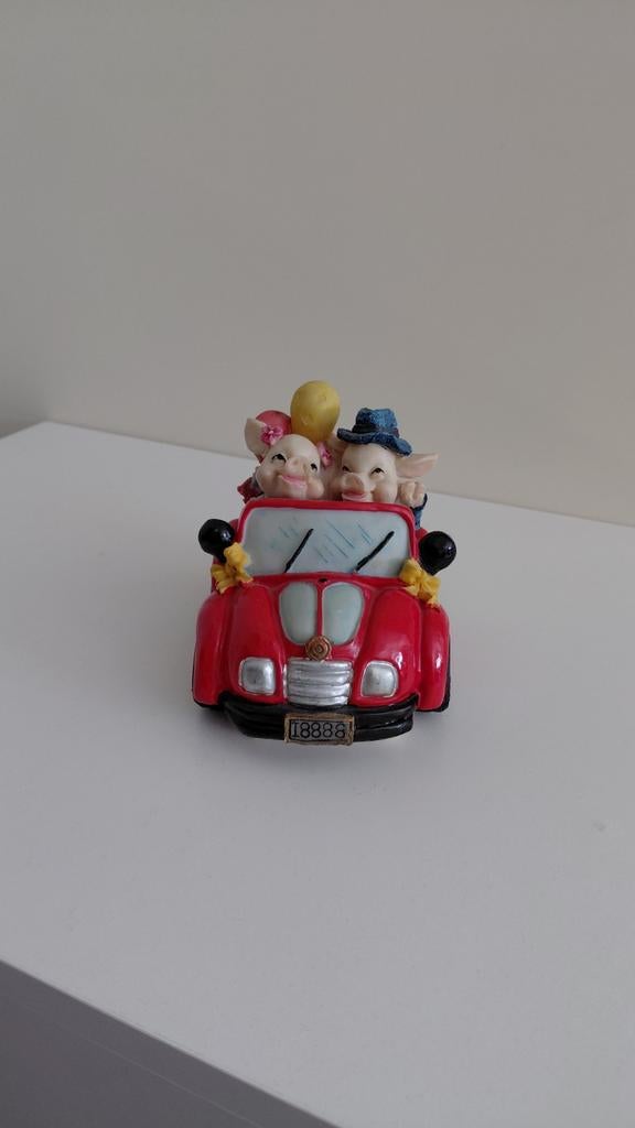 Spaarpot varkentjes in auto, Ophalen of Verzenden, Nieuw