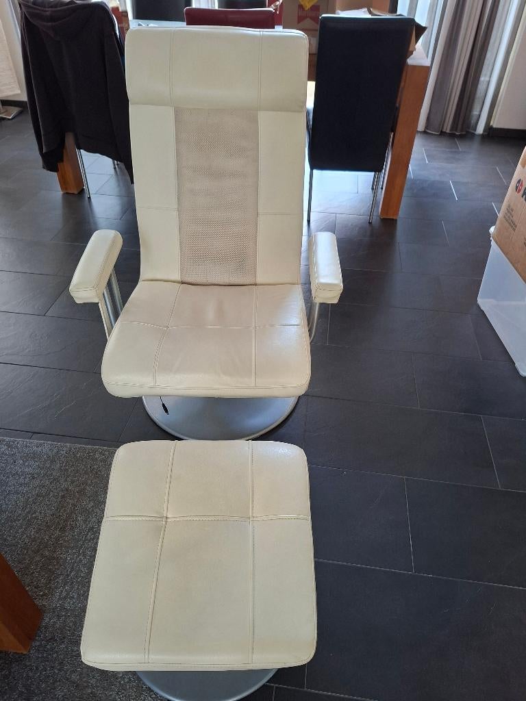 Relax stoel met massage functie, Ophalen, Gebruikt, Minder dan 75 cm, Leer
