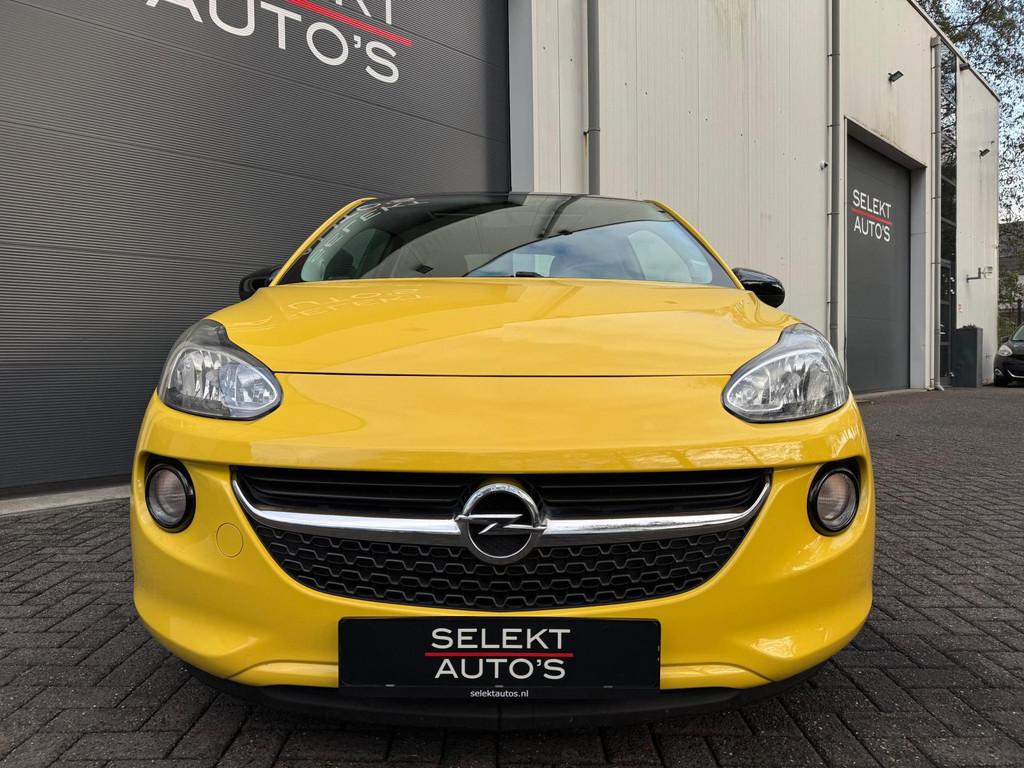 Opel ADAM 1.2 Slam Panoramadak/Cruise Control/Airco/Bluetoot, Voorwielaandrijving, Gebruikt, Zwart, 4 stoelen