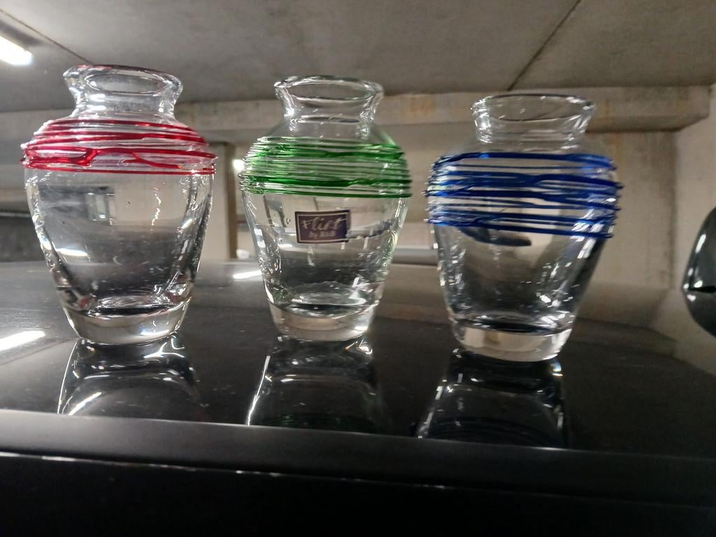 Kristel Vaasjes 3x, Antiek en Kunst, Ophalen of Verzenden