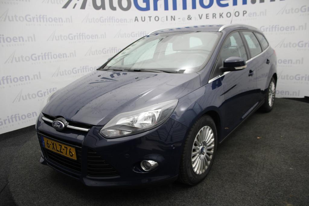 Ford FOCUS Wagon 1.0 EcoBoost Edition Plus nette stationwage, Euro 5, Stof, Gebruikt, Blauw