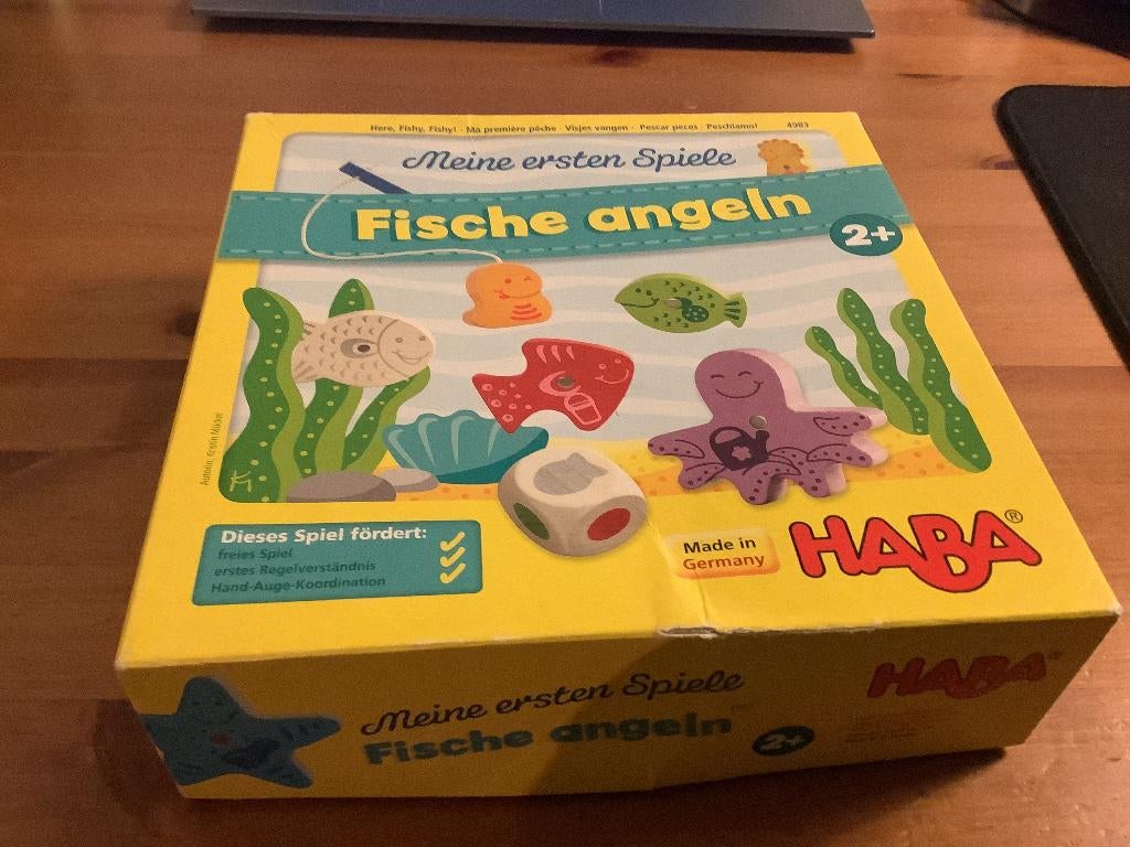 HABA vissen vangen. met houten vissen, Ophalen of Verzenden, Gebruikt