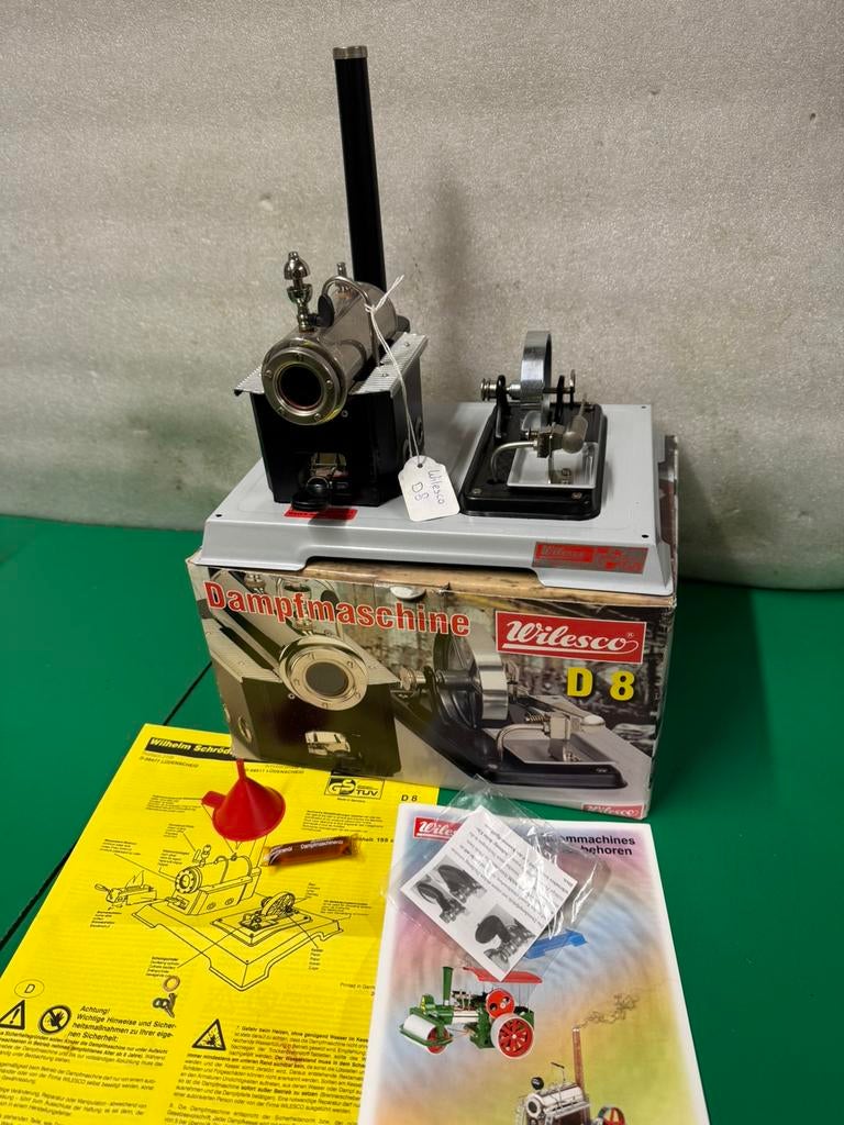 Stoommachine Wilesco D8 ongestookt., Ophalen of Verzenden, Zo goed als nieuw, Groter dan 1:32