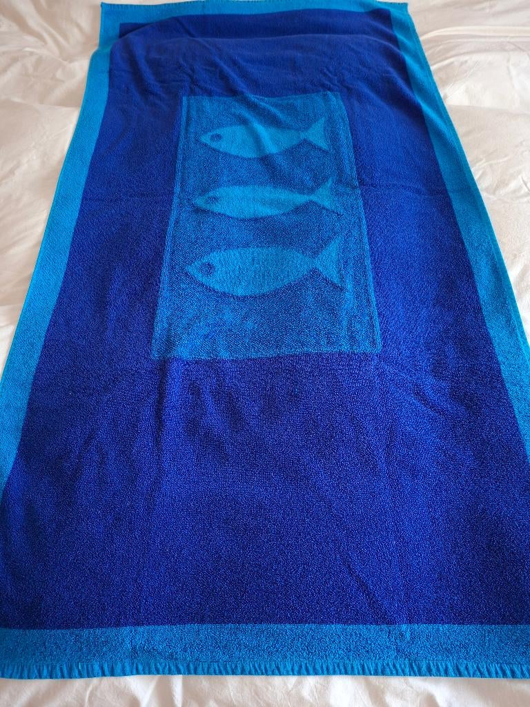 Set ongebruikte badlakens, Ophalen of Verzenden, Nieuw, Blauw, Handdoek