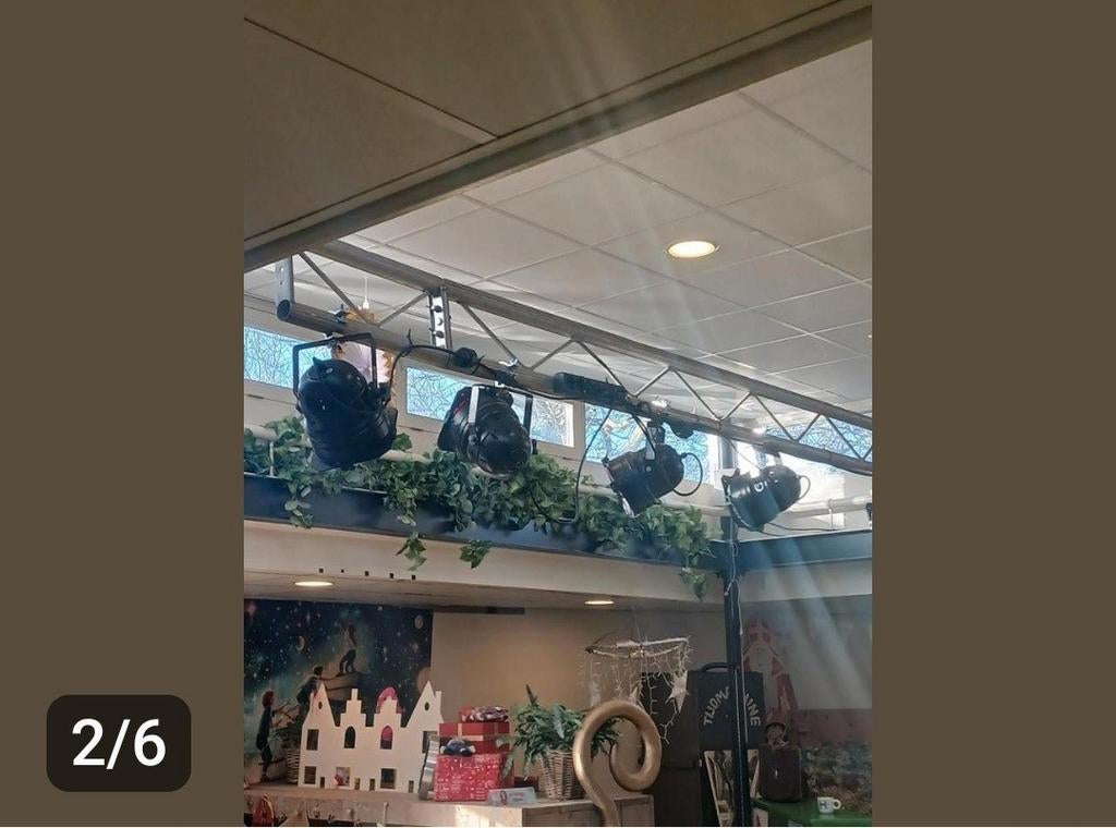 Par 56 disco lampen 8 X en Showtec Lite power controller., Muziek en Instrumenten, Licht en Laser, Ophalen of Verzenden, Gebruikt