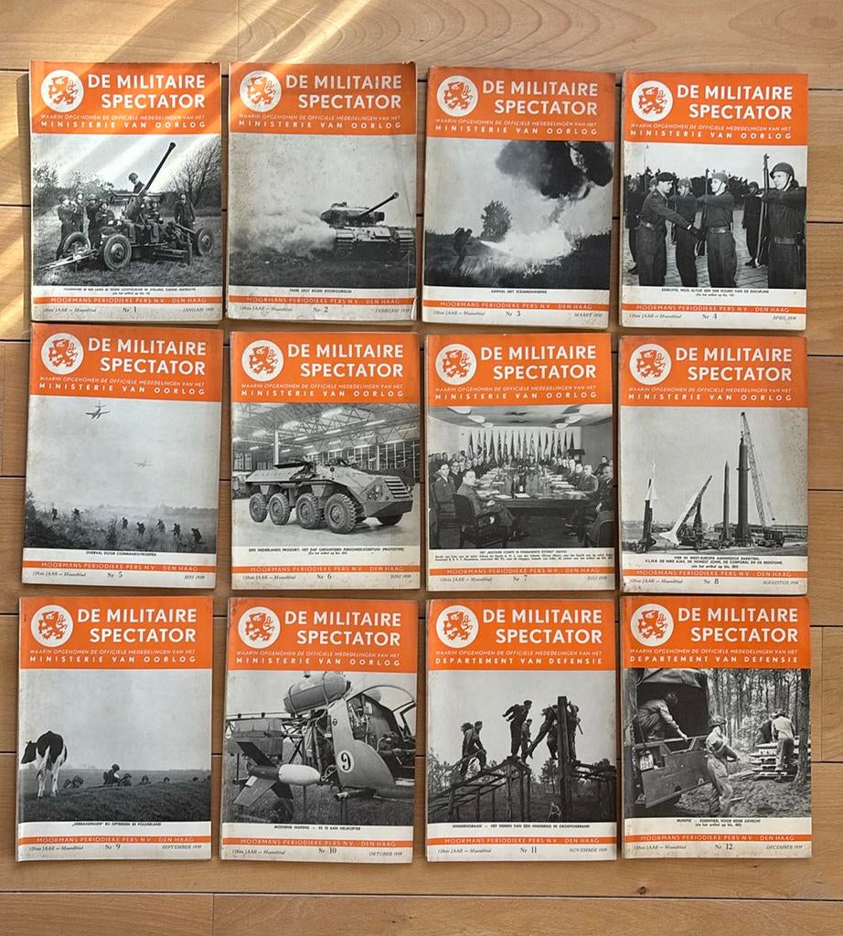 De Militaire Spectator - 1959 gehele jaargang, Ophalen of Verzenden, Overige soorten, Nederland, Boek of Tijdschrift