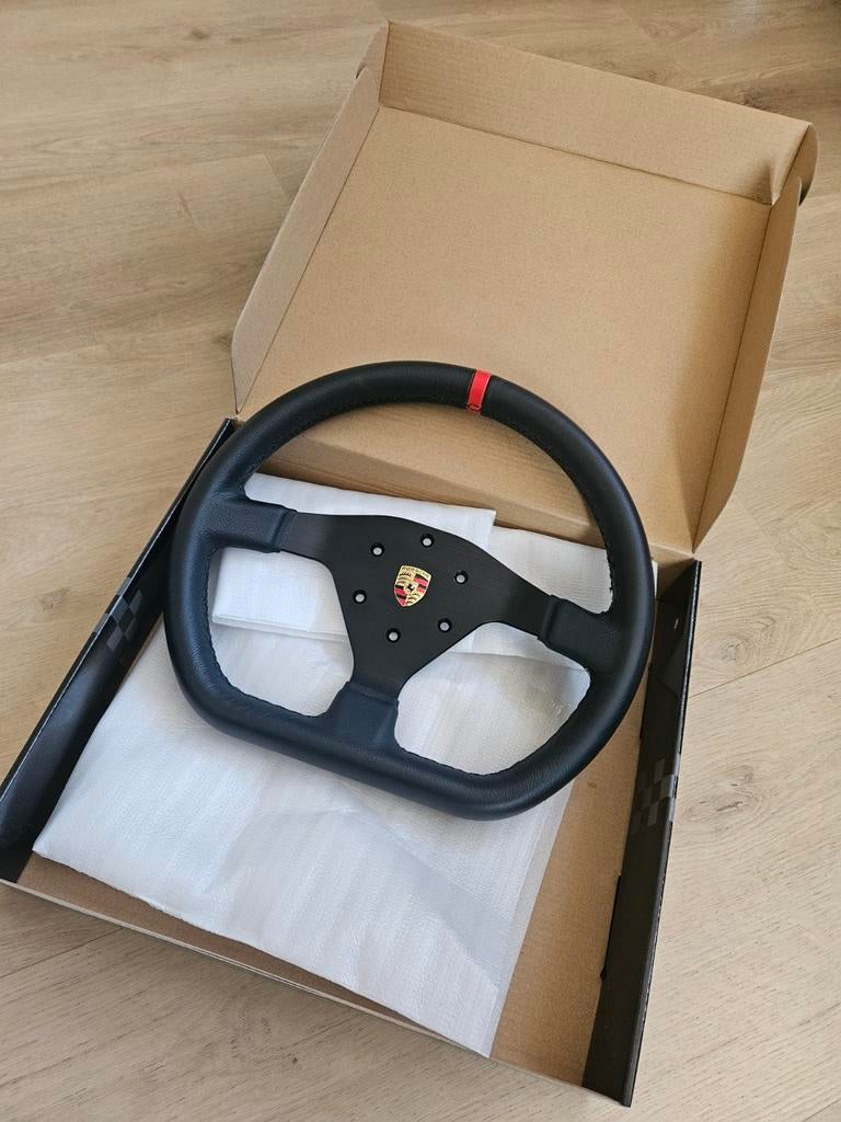 Fanatec podium porsche 911 gt3 cup leather wheel, Computers en Software, Joysticks, Ophalen, Zo goed als nieuw, Fanatec